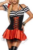 Black Vintage Ladies Pirate Halloween Costume