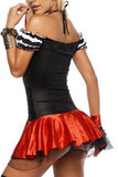 Black Vintage Ladies Pirate Halloween Costume