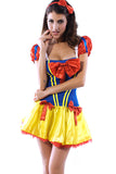 Blue Girls Snow White Cute Halloween Fairytale Costume