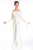 White Renaissance Princess Medieval Elegant Halloween Costume