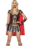 Gladiator Women Halloween Leather Superhero Costume