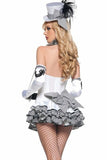White Cigarette Girl Sexy Halloween Navy Costume