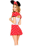 Red Cosplay Womens Mouse Halloween Cartoon Costume