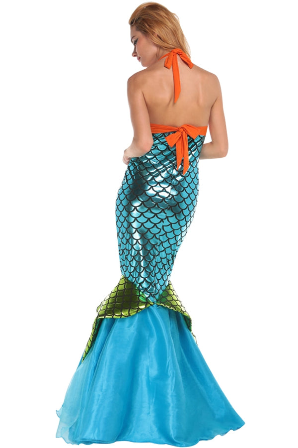 Womens Adult Sexy Halloween Mermaid Costume Blue