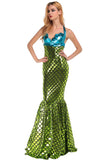 Womens Adult Sexy Halloween Mermaid Costume Green