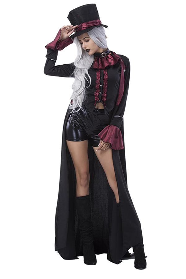 Sexy Black Vampire Halloween Costumes Set