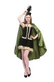 Women Forest Princess Halloween Costume Green