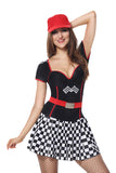 Women Sexy Halloween Race Girl Costume Black