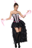 Womens Halloween Corset Dancing Dress Carnival Party Costume Black
