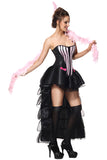 Womens Halloween Corset Dancing Dress Carnival Party Costume Black