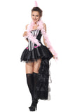 Womens Halloween Corset Dancing Dress Carnival Party Costume Black