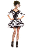 Fancy Women's Halloween Beetlejuice Costume Black