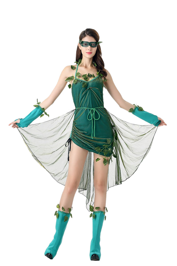 Forest Nymph Poison Ivy Fair Halloween Costume Green