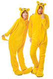 Cute Flannel Pajamas Halloween Jake Dog Jumpsuit Costume Yellow