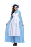 Adult Blue Village Maid Halloween Costume