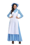Adult Blue Village Maid Halloween Costume