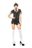 Sexy Pilot Captain Halloween Costume For Women