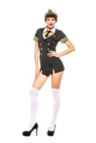 Sexy Pilot Captain Halloween Costume For Women