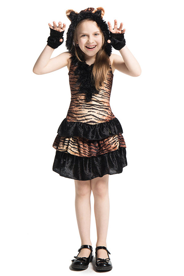 Girls Tigress Halloween Costume