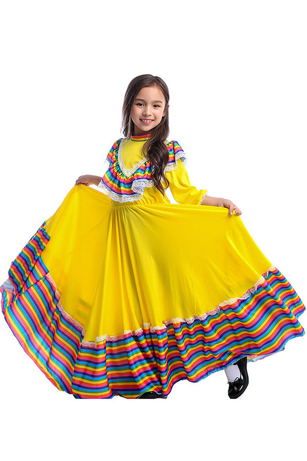 Kids Mexican Traditional Dress Costume