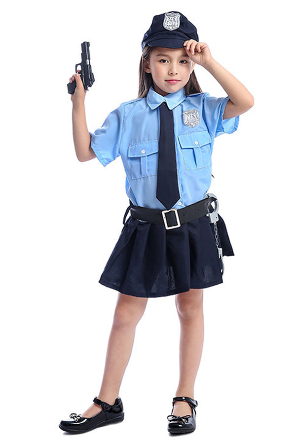 Halloween Girls Police Cosplay Costume
