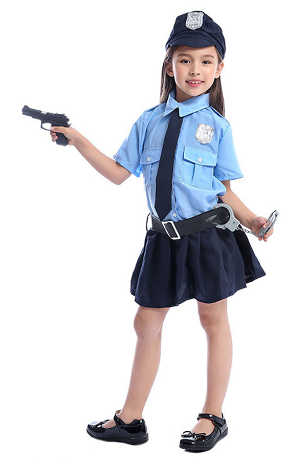 Halloween Girls Police Cosplay Costume