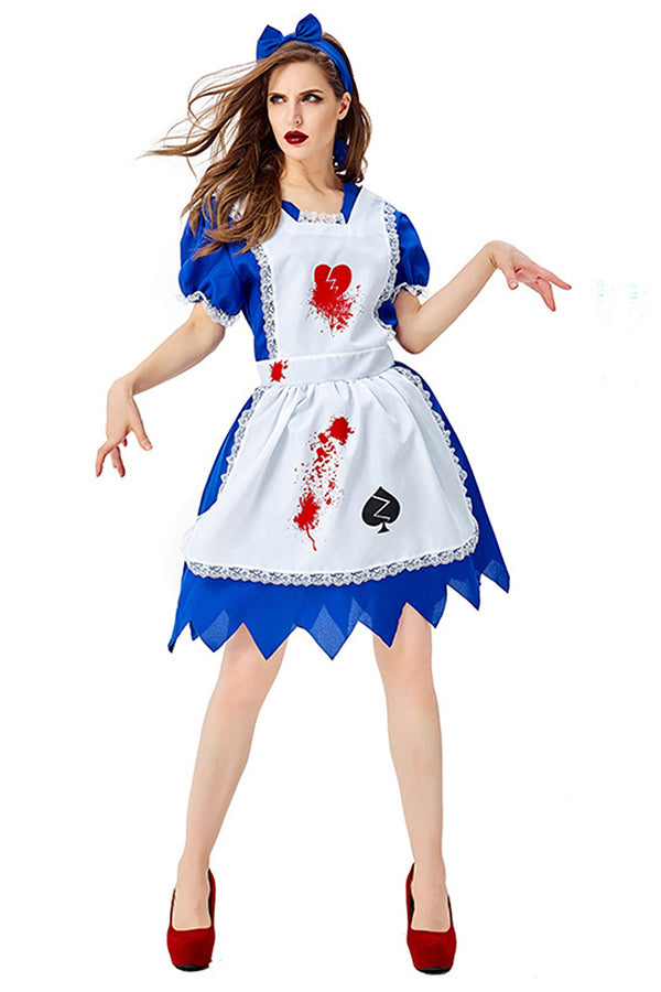Womens Creepy Zombie Maid Costume