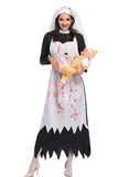 Scary Bloody Nun Halloween Costume For Women