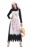 Scary Bloody Nun Halloween Costume For Women