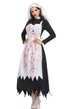 Scary Bloody Nun Halloween Costume For Women