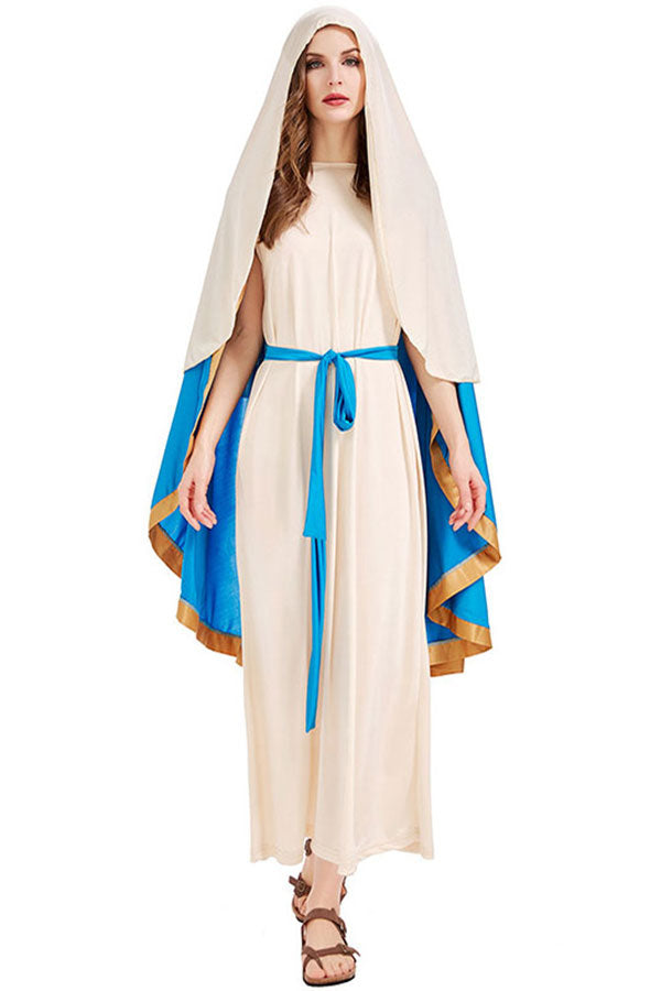 The Virgin Mary Cosplay Costume Halloween Costume White