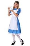 Womens Alice In Wonderland Blue Maid Dress Costume