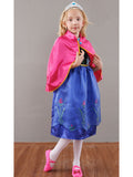 Elsa And Anna Frozen Halloween Costume Princess Dress Light Blue