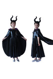Maléfique Sorcière Noire Halloween Costume Pour Enfants Noir