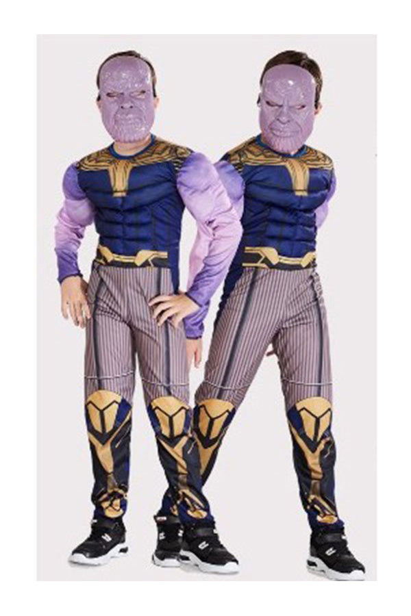 The Avengers Thanos Cosplay Halloween Costume For Boys Brown
