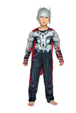 Halloween Superhero Cosplay Costume Thor Cosplay Jumpsuit Silvery