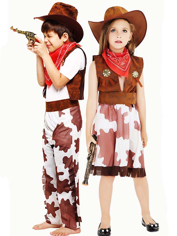 Cowboy Halloween Costume For Halloween Brown