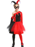 Cute Harley Quinn Kid Costume Red