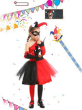 Cute Harley Quinn Kid Costume Red
