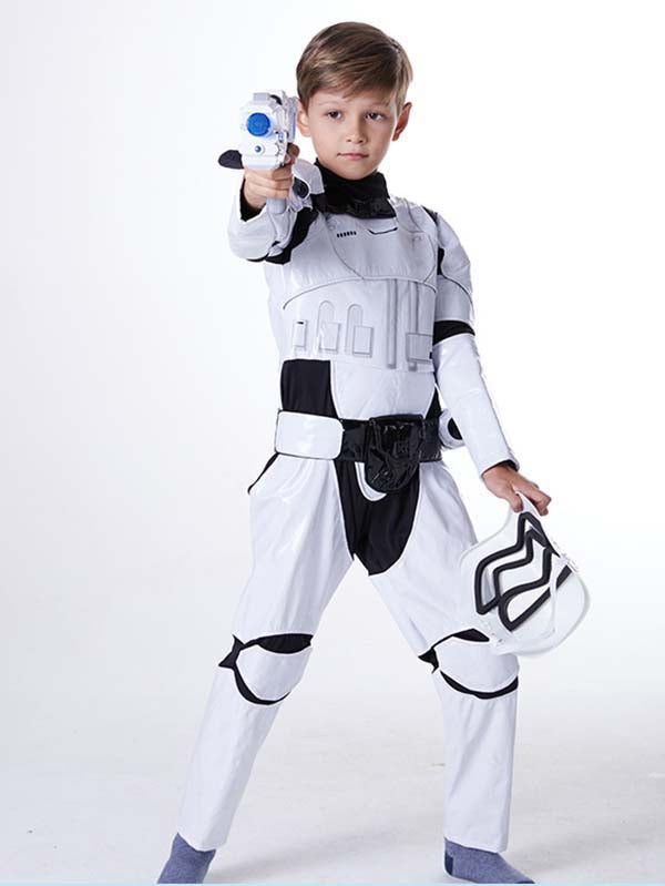 Deluxe Star Wars Stormtrooper Kid Costume White