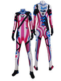 Kid Overwatch Mercy Angela Ziegler Mercy Skin Cosplay Costume Pink