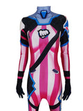 Kid Overwatch Mercy Angela Ziegler Mercy Skin Cosplay Costume Pink