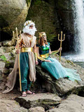 Sexy Sequined Mermaid Costume Green