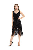 Sexy V Neck Halloween Cosplay The Great Gatsby Costume Black