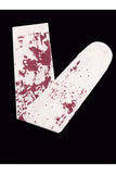 Scary Blood Stain Halloween Chaussettes Aux Genoux Blanc