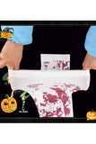 Scary Blood Stain Halloween Chaussettes Aux Genoux Blanc