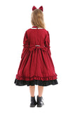 Red Gothic Lolita Dress For Kids