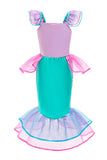 Mermaid Princess Dress Halloween Costume For Girls Pink