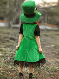 Enfants Irlandais Leprechaun Girl Dress Costume St. Patrick's Day