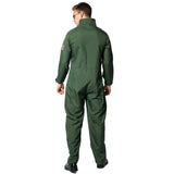 Top Gun Flight Suit Costume Air Force Fighter Pilot Jumpsuit for Men